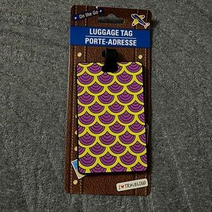 Finding your luggage will be easier with this guy- Luggage Tag- Mermaid Scales
